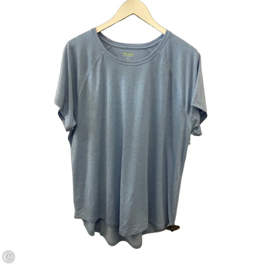 Athletic Top Short Sleeve By Tek Gear In Blue, Size: Xxl