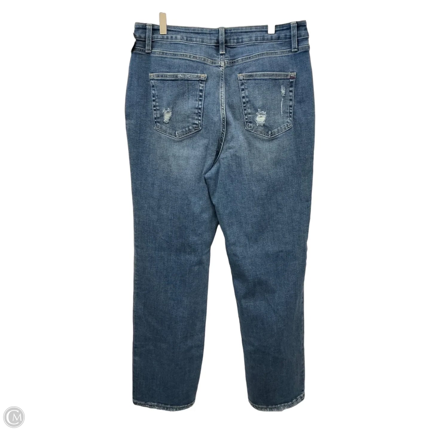 Jeans Straight By Edgely In Blue Denim, Size: 16