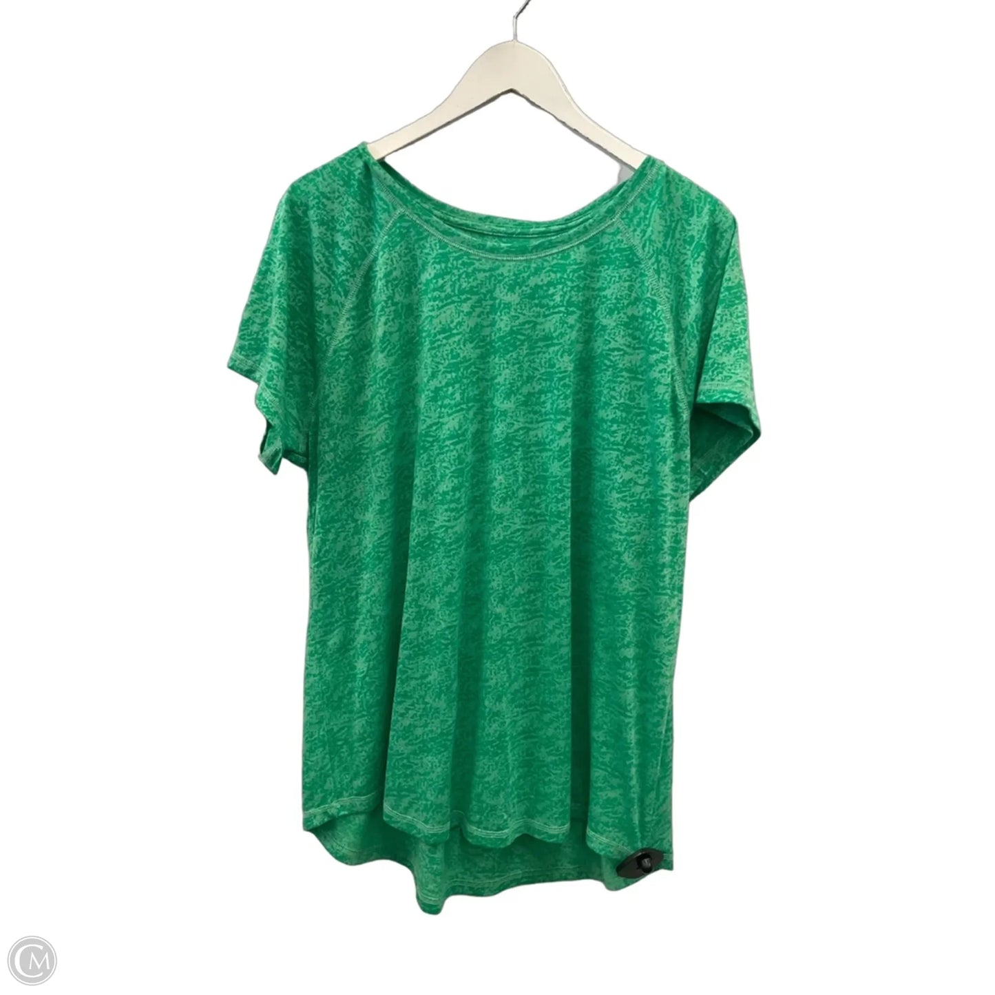 Athletic Top Short Sleeve By Tek Gear In Green, Size: Xxl