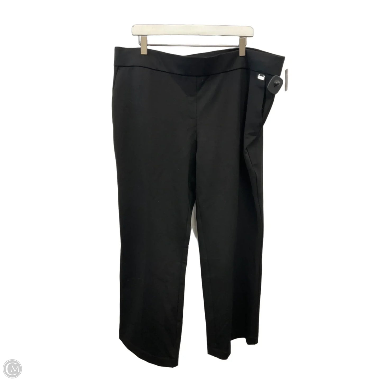 Pants Wide Leg By Anne Klein In Black, Size: Xxl