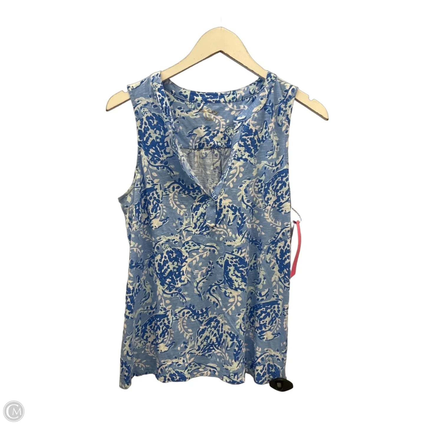 Top Sleeveless By Lilly Pulitzer In Blue, Size: M