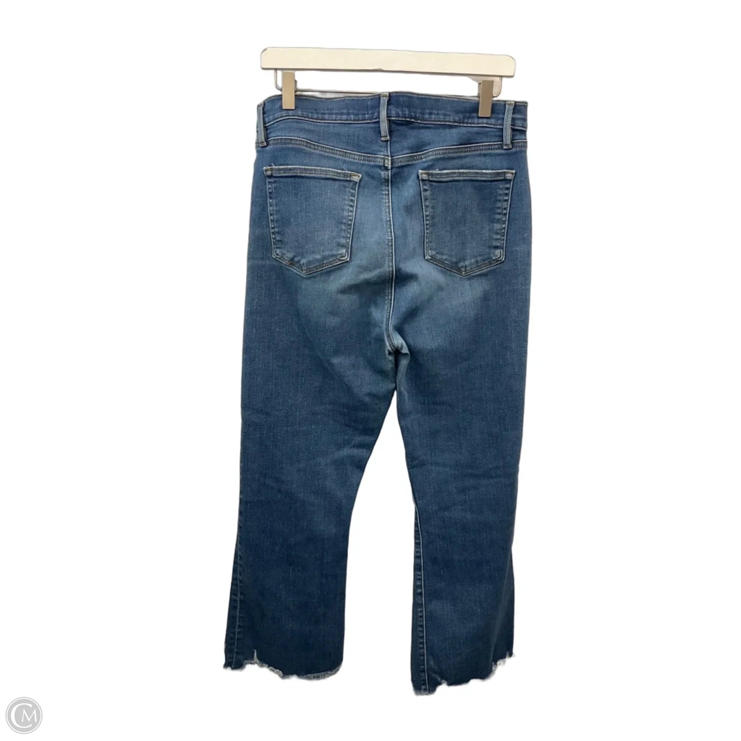 Jeans Straight By Loft In Blue Denim, Size: 14