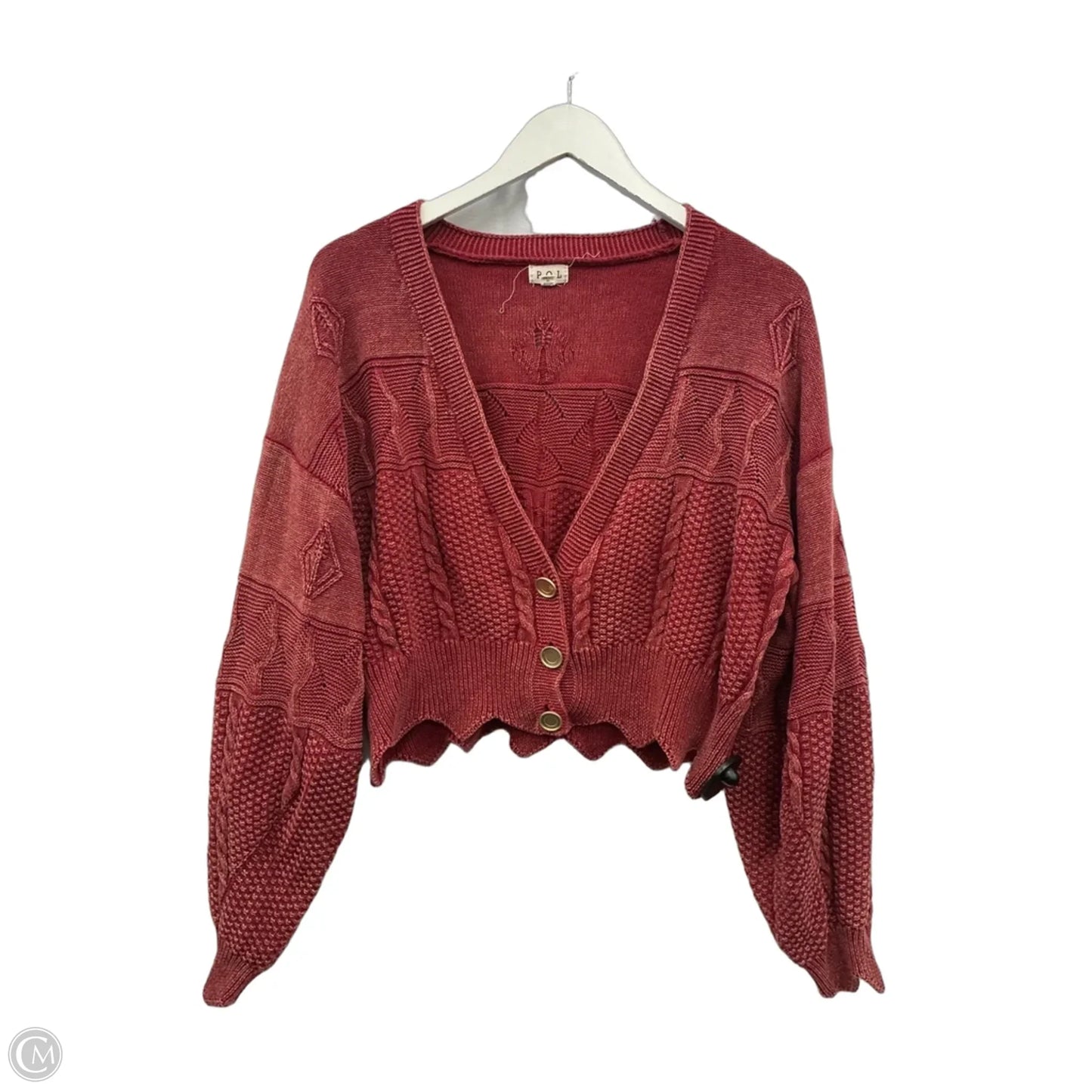 Cardigan By Pol In Red, Size: L