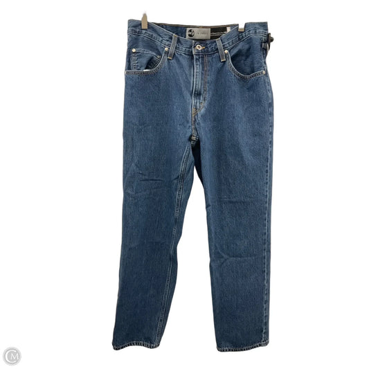 Jeans Wide Leg By Levis In Blue Denim, Size: 12