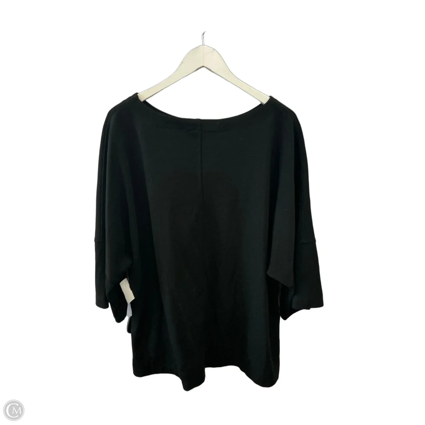Top Short Sleeve By Max Studio In Black, Size: 2x