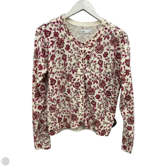 Sweater Cardigan By Croft And Barrow In Multi-colored, Size: M