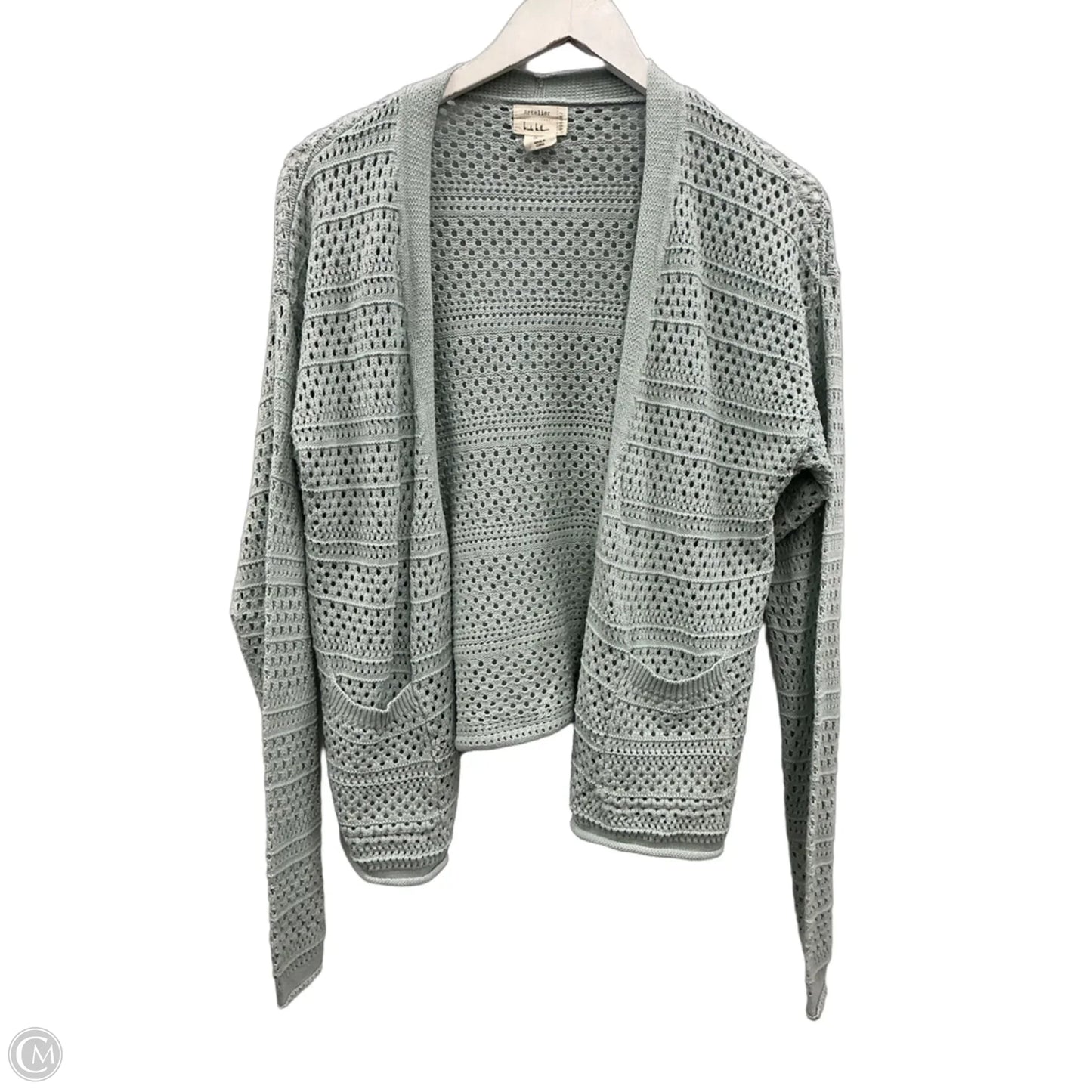 Cardigan By Nicole By Nicole Miller In Teal, Size: M