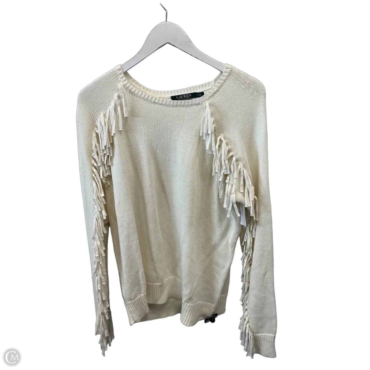 Sweater By Ralph Lauren In White, Size: Xl