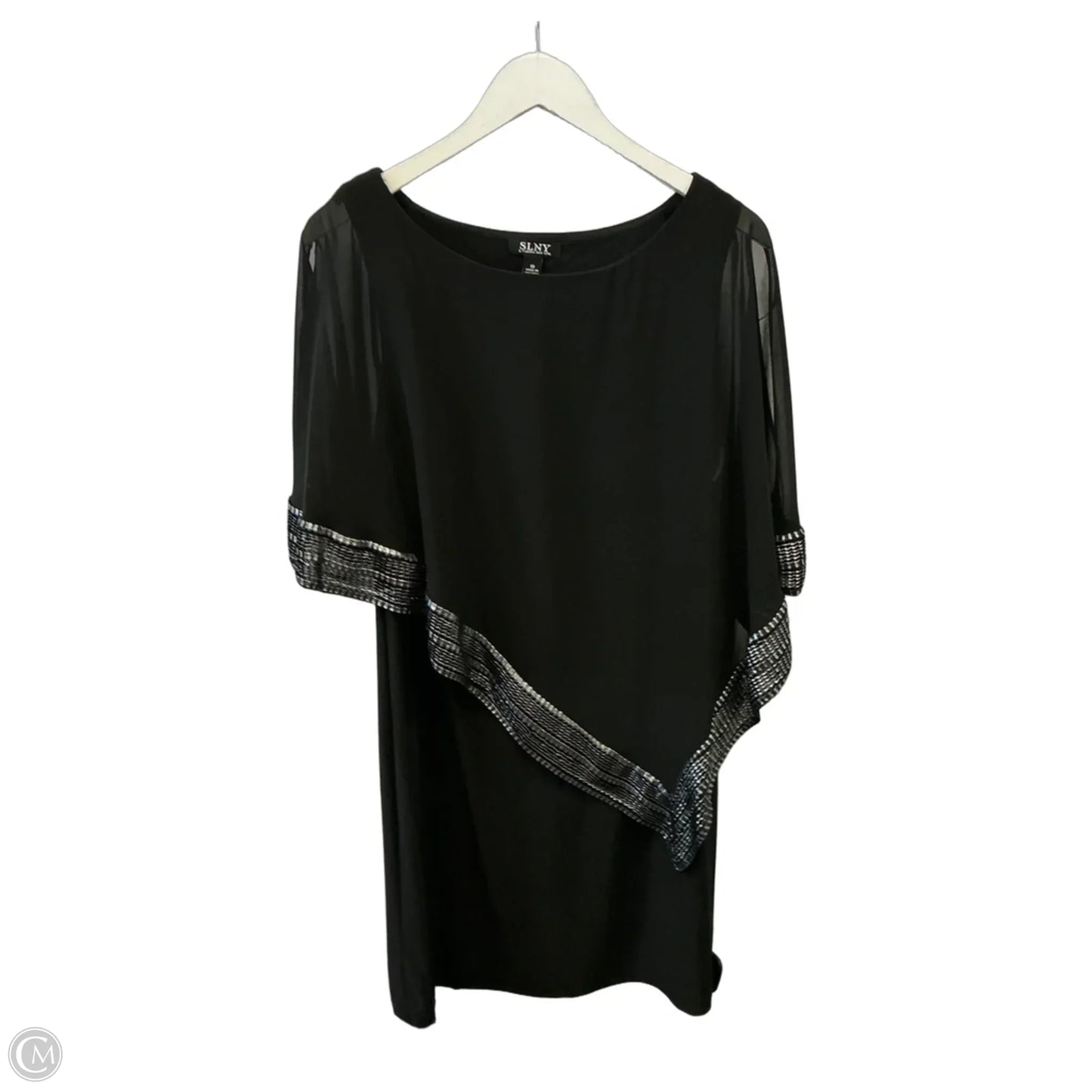 Dress Party Midi By Clothes Mentor In Black, Size: L