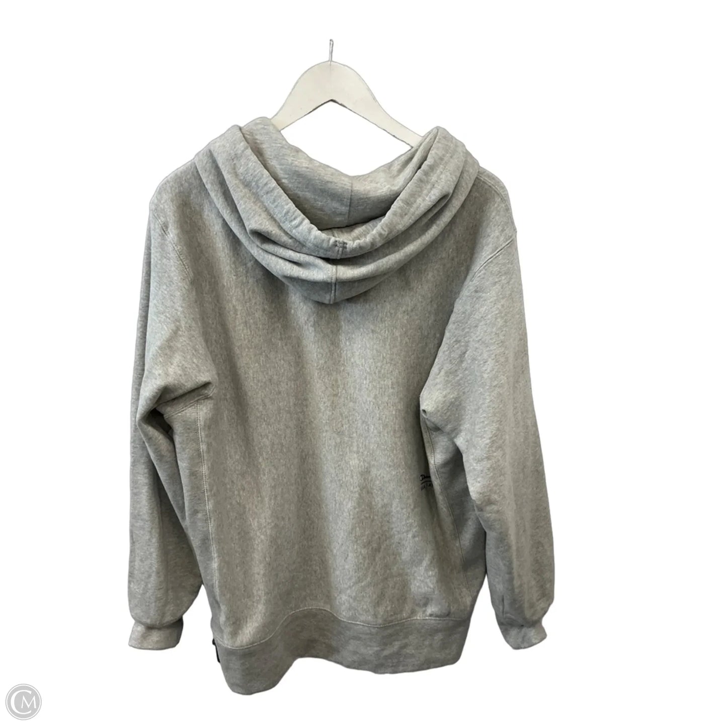 Athletic Sweatshirt Hoodie By Champion In Grey, Size: M