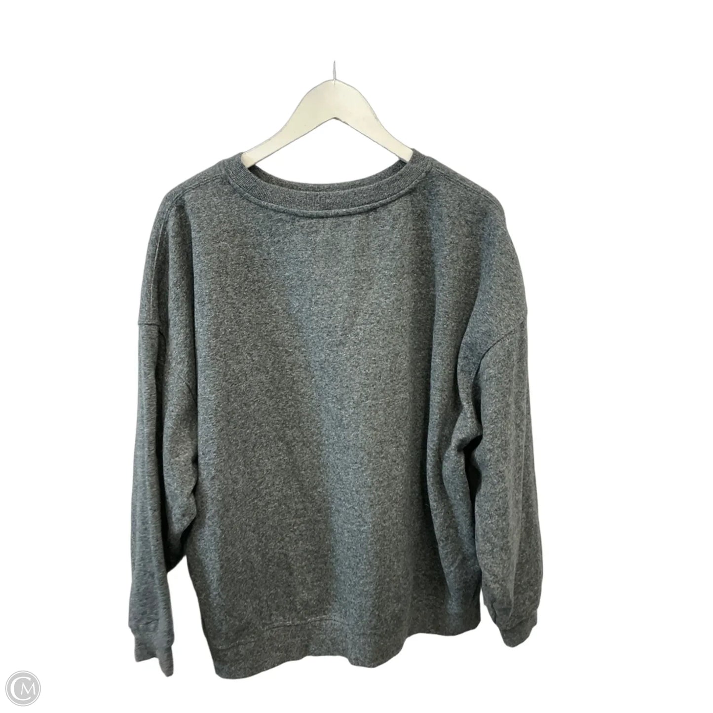 Athletic Sweatshirt Crewneck By Calvin Klein In Grey, Size: Xl