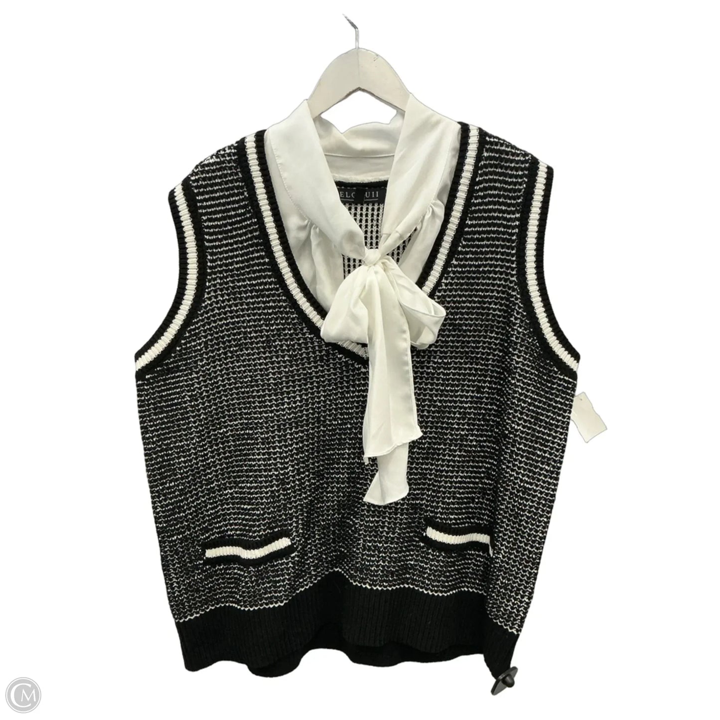 Sweater Short Sleeve By Eloquii In Black, Size: 2x
