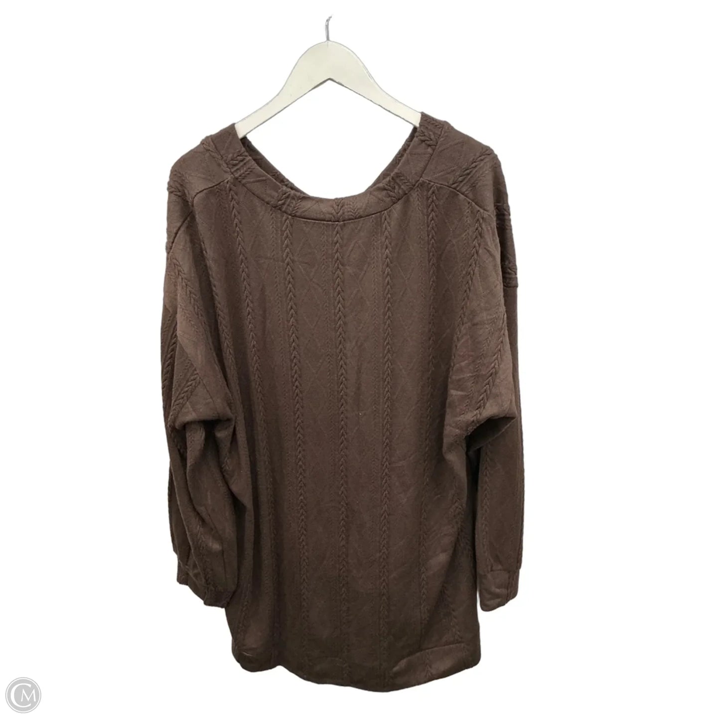 Top Long Sleeve By Lane Bryant In Brown, Size: 2x