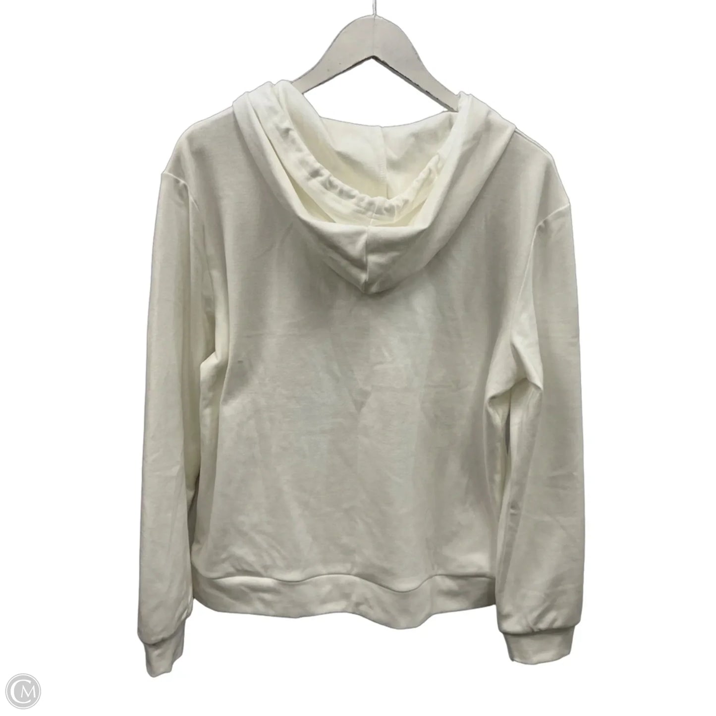 Sweatshirt Hoodie By Clothes Mentor In White, Size: Xl