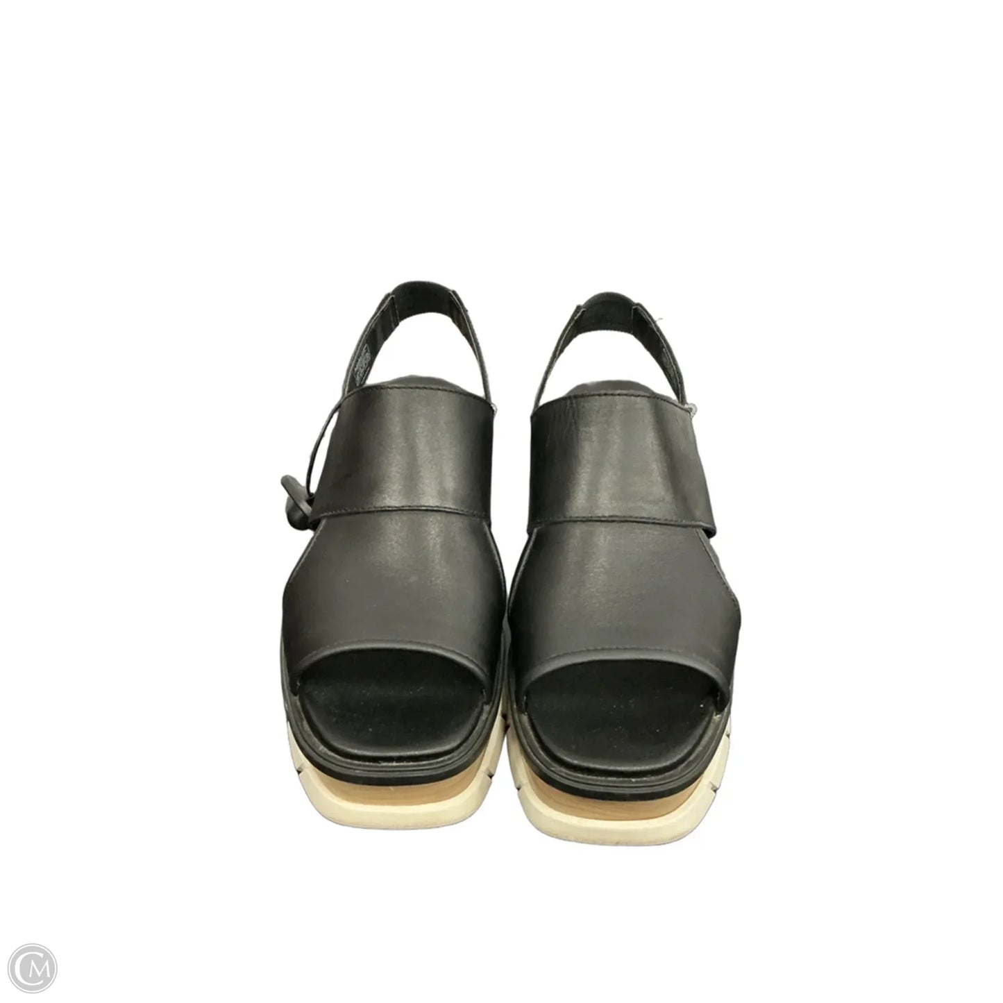 Sandals Heels Block By Sorel In Black, Size: 8.5