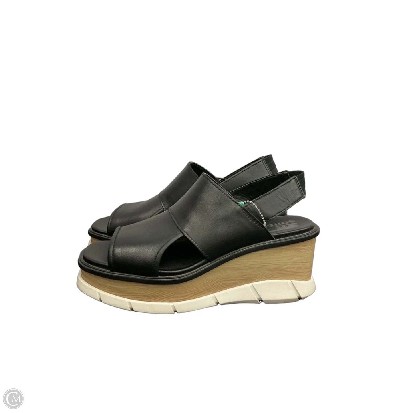 Sandals Heels Block By Sorel In Black, Size: 8.5