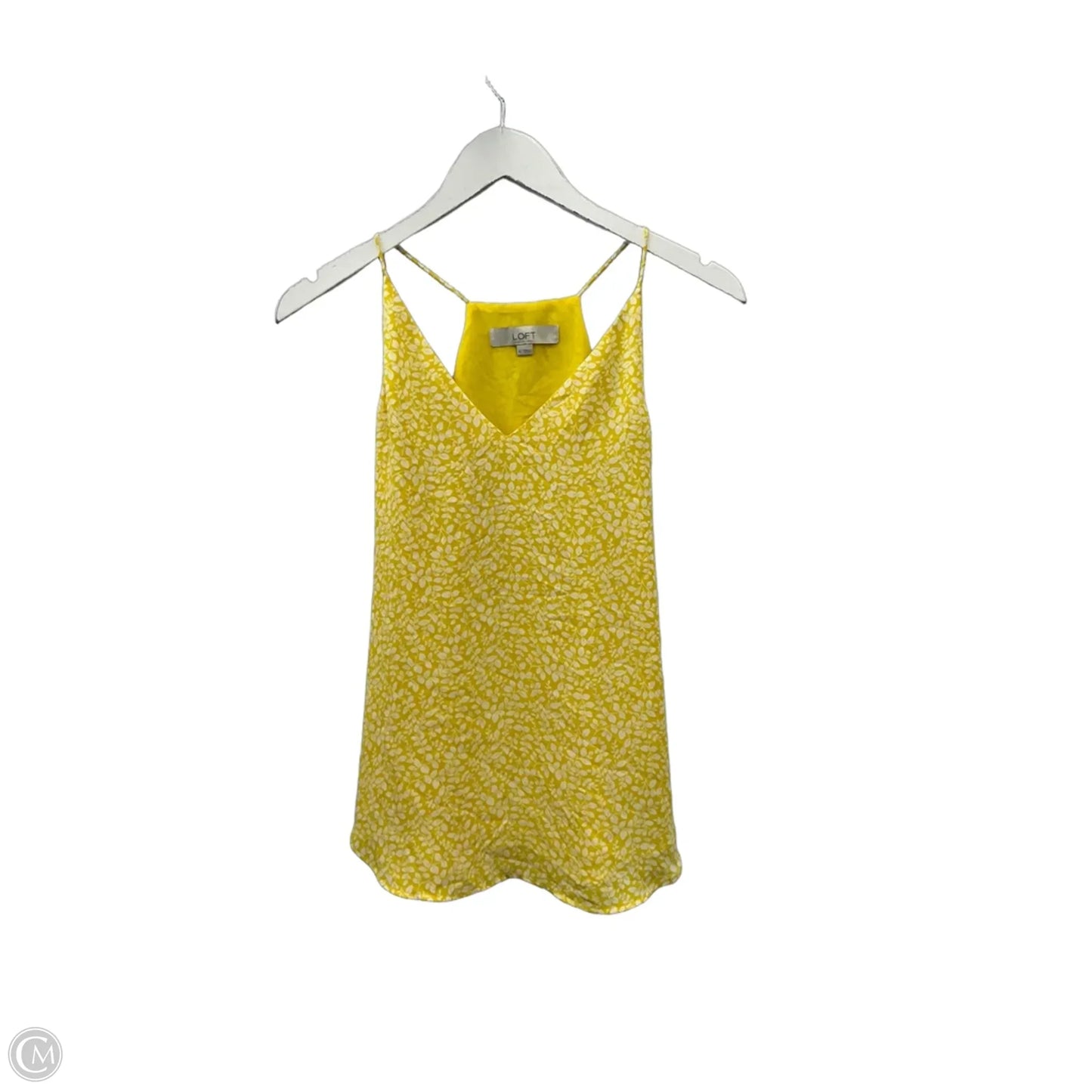 Top Sleeveless By Loft In Yellow, Size: Xs