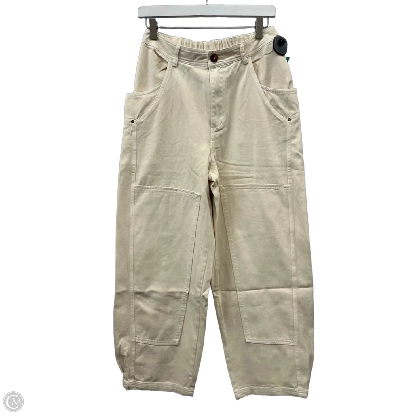 Jeans Wide Leg By Clothes Mentor In Beige, Size: 8