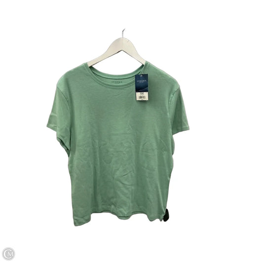 Top Short Sleeve By Sonoma In Teal, Size: Xl