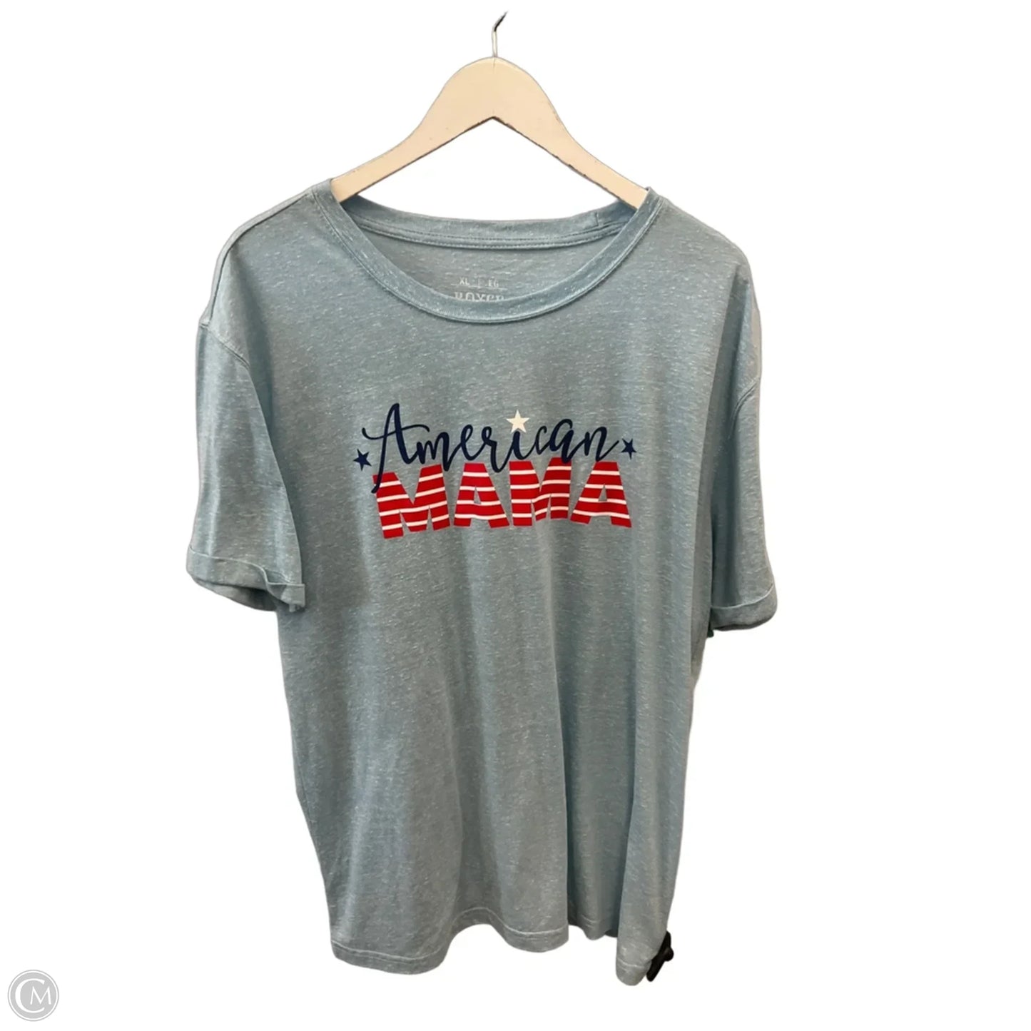 Top Short Sleeve By Clothes Mentor In Blue, Size: Xl