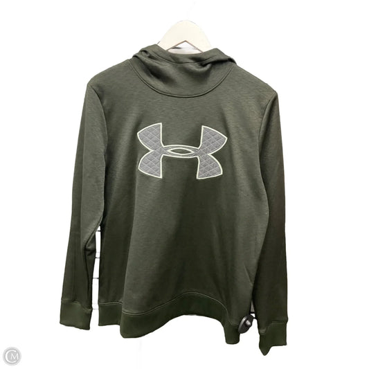 Athletic Sweatshirt Hoodie By Under Armour In Green, Size: M