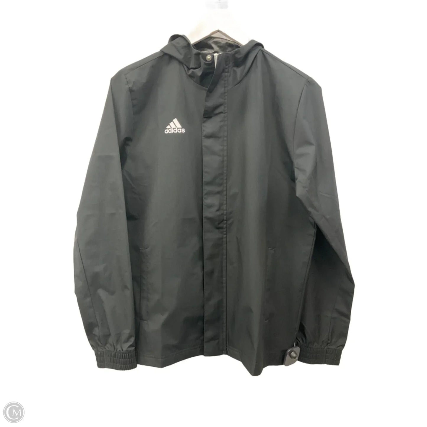 Jacket Windbreaker By Adidas In Black, Size: L