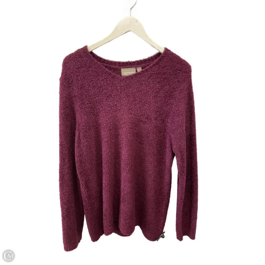 Sweater By Croft And Barrow In Purple, Size: 1x