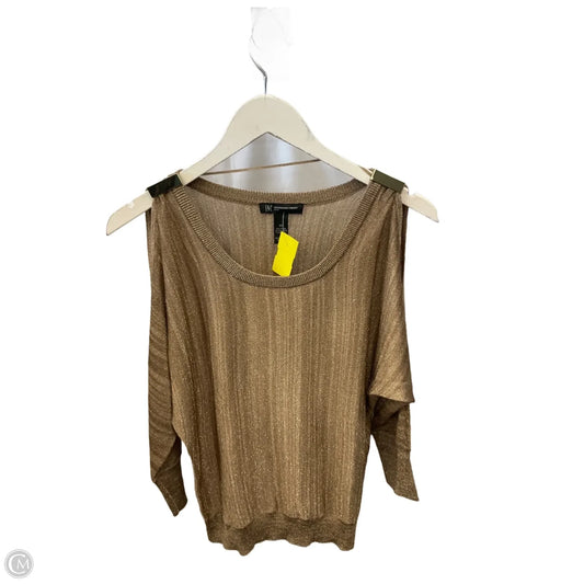 Top 3/4 Sleeve By Inc In Gold, Size: Sp