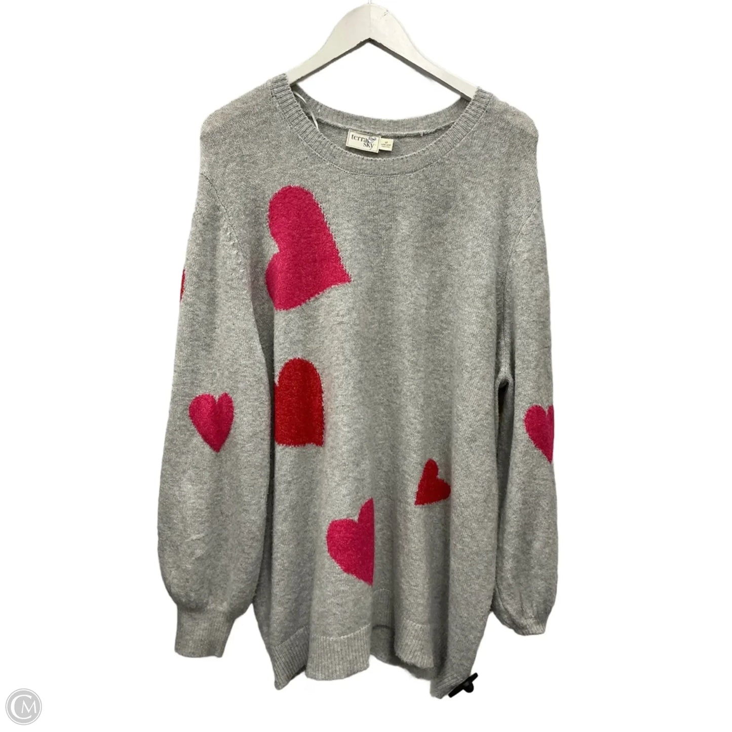 Sweater By Terra & Sky In Grey, Size: 1x