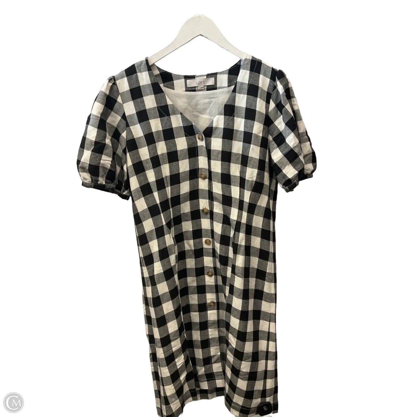 Dress Casual Short By Loft In Black & White, Size: S