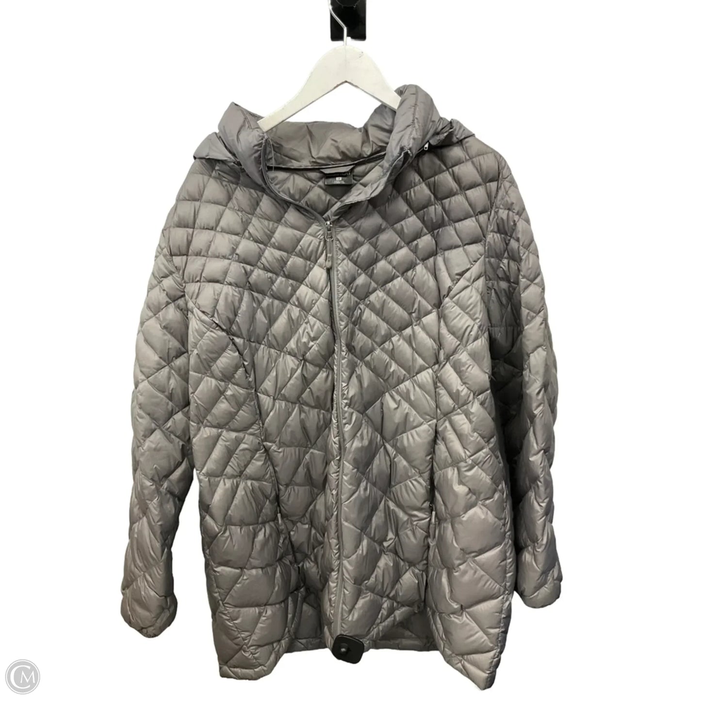 Jacket Puffer & Quilted By 32 Degrees In Grey, Size: 3x