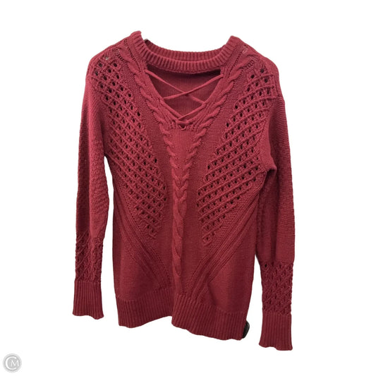 Sweater By Maurices In Maroon, Size: Xs