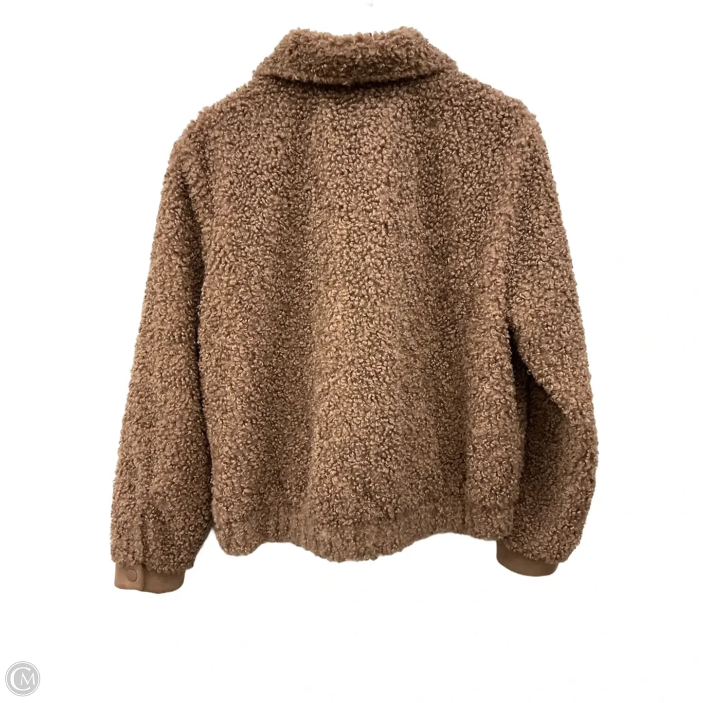 Jacket Faux Fur & Sherpa By Falls Creek In Brown, Size: L