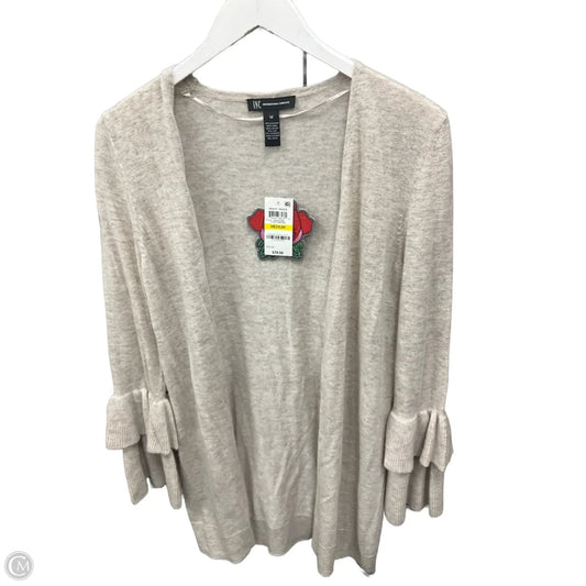 Sweater Cardigan By Inc In Beige, Size: M