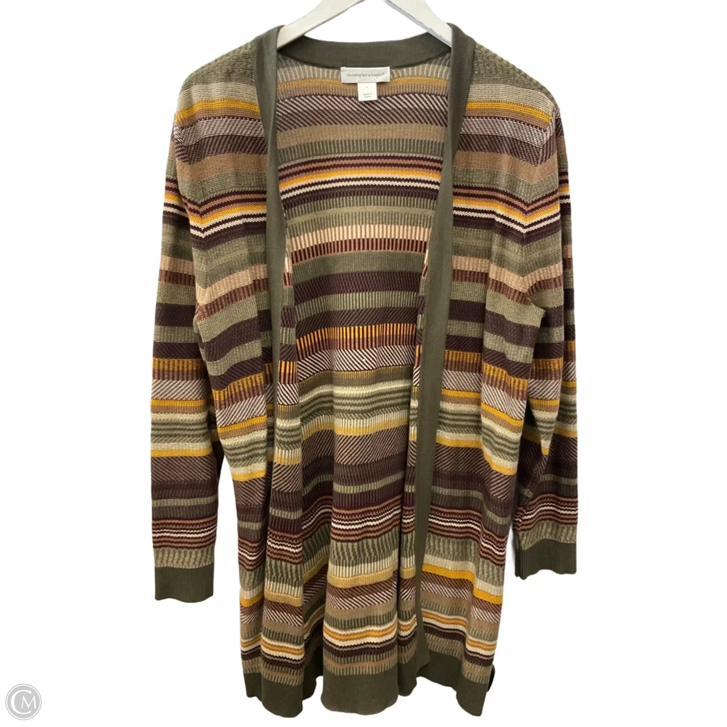 Cardigan By Christopher And Banks In Multi-colored, Size: L