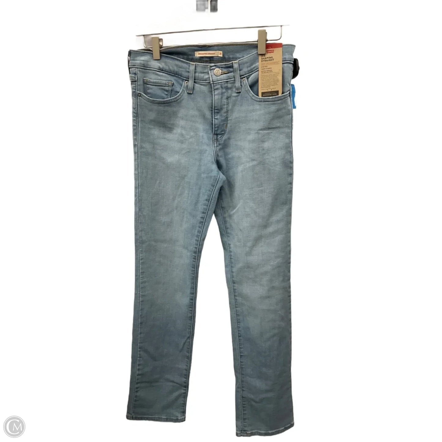 Jeans Straight By Levis In Blue Denim, Size: 6