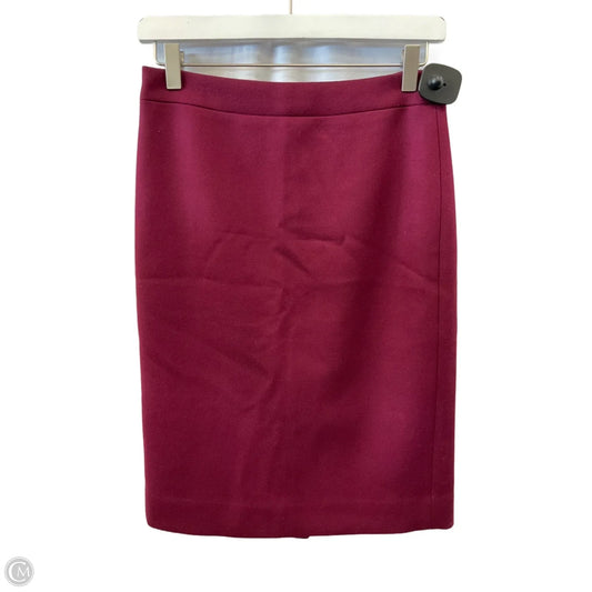 Skirt Maxi By J. Crew In Maroon, Size: 0