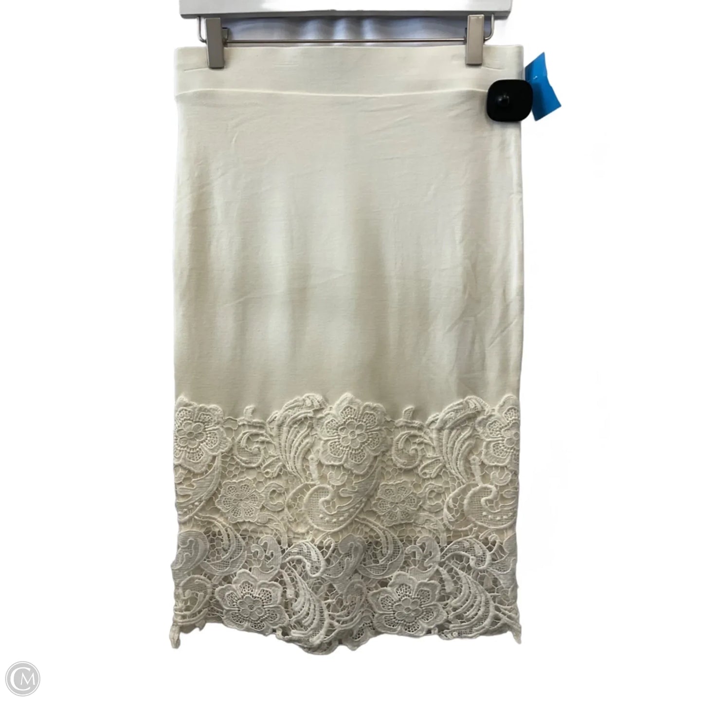 Skirt Midi By Olivia Blu In Cream, Size: M