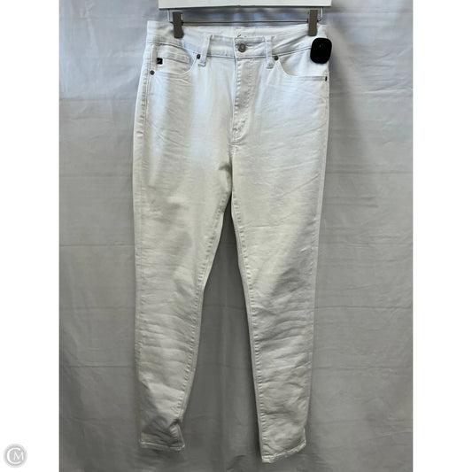 Jeans Skinny By Kancan In White Denim, Size: 8