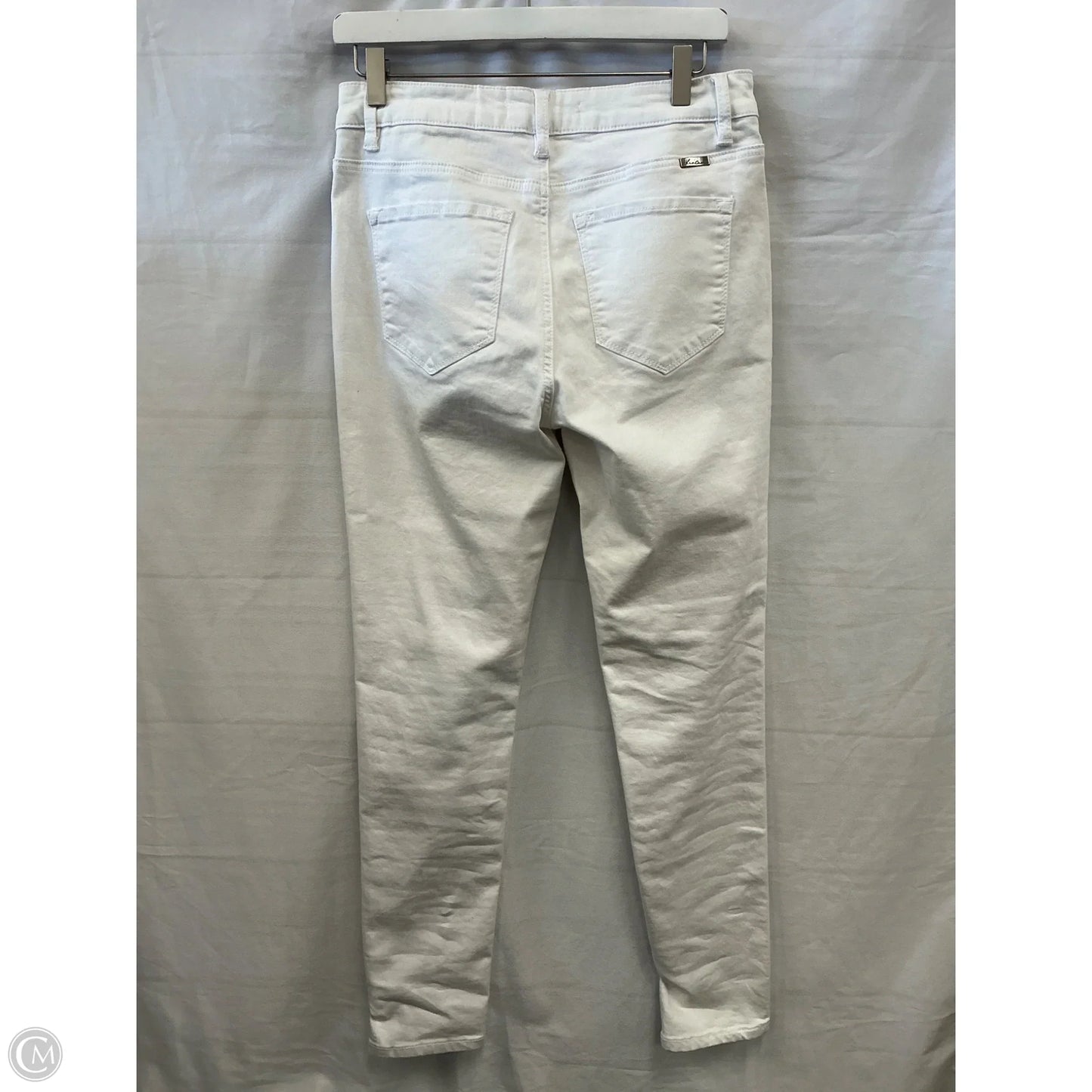 Jeans Skinny By Kancan In White Denim, Size: 8
