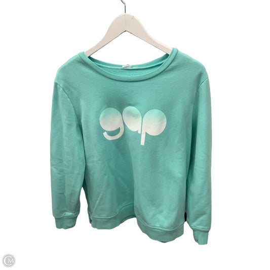 Sweatshirt Crewneck By Gap In Green, Size: Xl