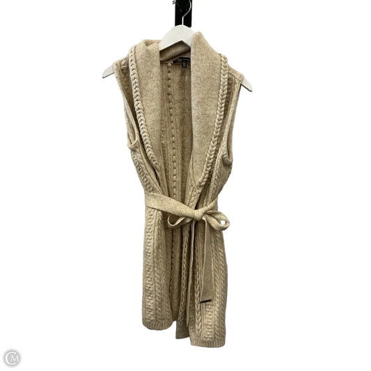 Vest Sweater By White House Black Market In Beige, Size: L