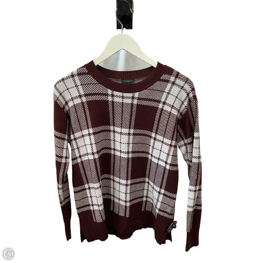 Sweater By Ann Taylor In Maroon, Size: S