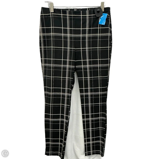 Pants Leggings By Chicos In Black & White, Size: S