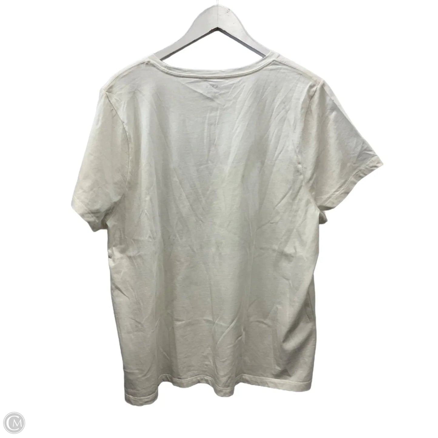 Top Short Sleeve By J. Crew In White, Size: 2x