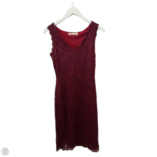 Dress Casual Short By Liberty Love In Maroon, Size: S