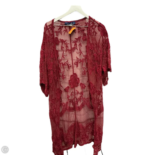 Cardigan By Blue Rain In Red, Size: M