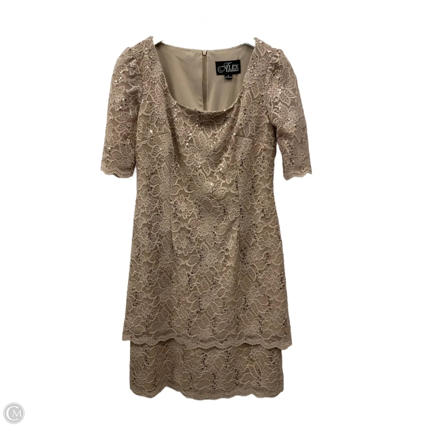 Dress Party Short By Alex In Tan, Size: S