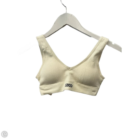 Athletic Bra By Izod In Cream, Size: S