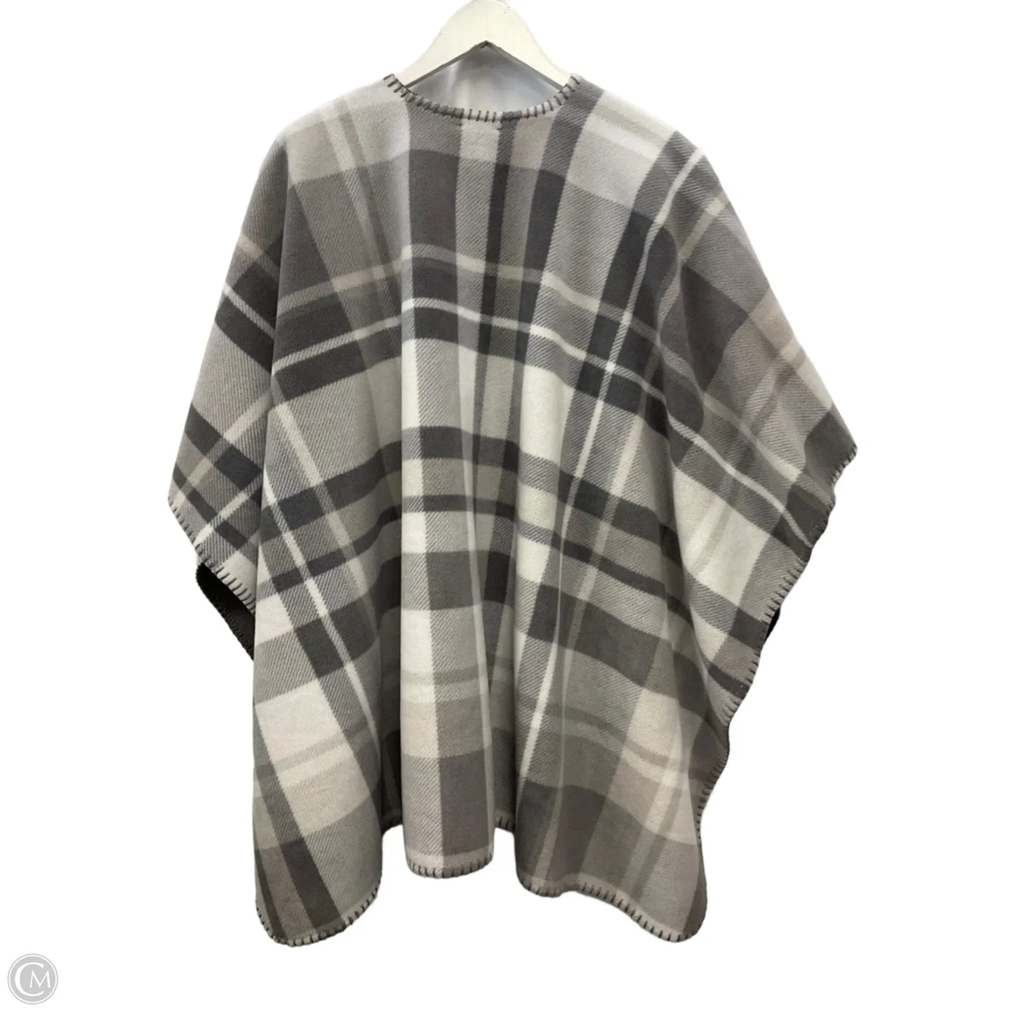 Shawl By Clothes Mentor In Grey, Size: Osfm